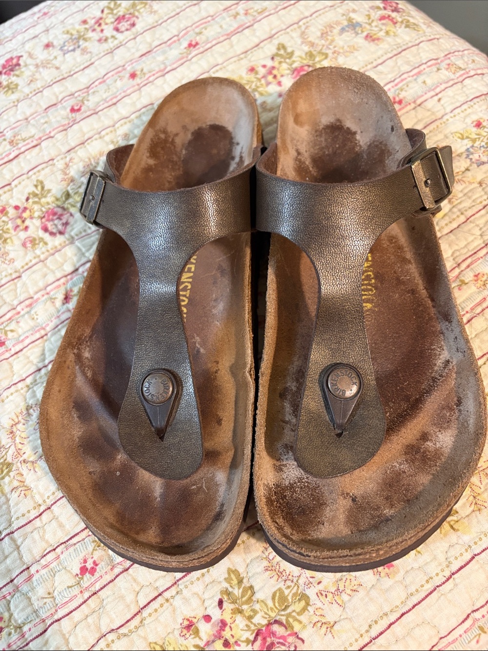 Birkenstock Gizeh Thong Sandals Bronze